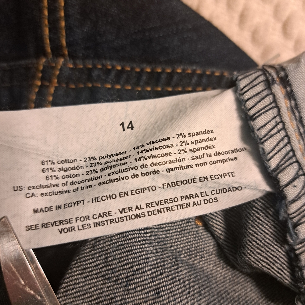 Gloria Vanderbilt Kaia Skimmer Denim Size 14 - Picture 8 of 13